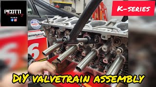 Valves and valvetrain assembly kseries k24z7 head [upl. by Annenn]