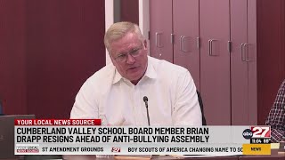 Cumberland Valley School Board member resigns after Pancholy assembly reinstated [upl. by Fred]