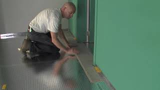 Balterio Laminate Flooring Installation Video in a Doorway [upl. by Sitrik]