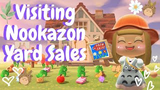 Visiting Nookazon Yard Sales Animal Crossing New Horizons [upl. by Nigrom]