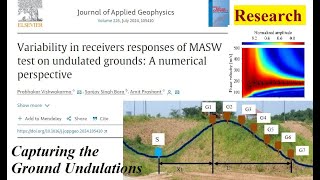 MASW test on undulated ground surfaces Objective6 phd research geophysical civilengineering [upl. by Anyrak]