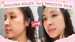 ✨Golden rules✨ for SMOOTH SKIN TEXTURE [upl. by Dewees]