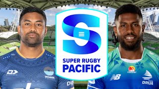 MOANA PASIFIKA vs FIJIAN DRUA Super Rugby Pacific 2024 Live Commentary [upl. by Leunad]