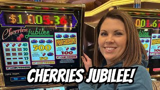 Cherries Jubilee at MGM Grand slots casino gambling [upl. by Ijneb]