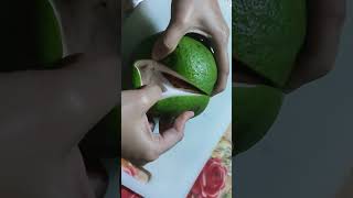 Peeling Pomelo Using Hands satisfying [upl. by Suiravaj]