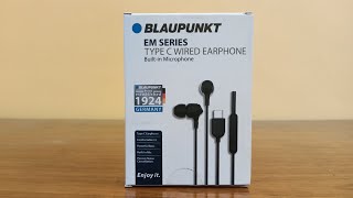 Blaupunkt EM Series Type C Earphones Unboxing [upl. by Latsirk928]