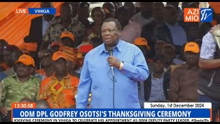 COTU SG Atwoli ROARS in Vihiga sends TOUGH message to those forcing Luhya DISUNITY [upl. by Malloch]