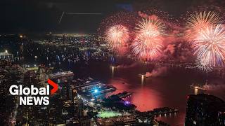 4th of July Hundreds of fireworks light up New York City for US Independence Day celebration  FULL [upl. by Fifine]