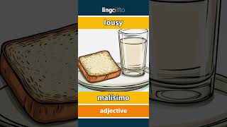 🇬🇧🇪🇸 lousy  malísimo  vocabulary builder  learn English  aprendamos inglés [upl. by Lotsirhc]