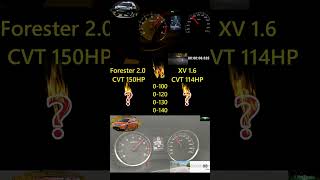 FORESTER VS XV  2013 Forester 20 CVT 150HP VS 2013 Subaru XV 16 CVT 114HP KİM DAHA HIZLI [upl. by Babby211]