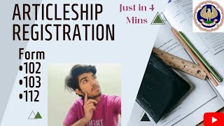 CA Articleship Registration process✨💯Must watch the complete overview in 4 minutes cafinalist [upl. by Eivi]