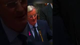 Michel Barnier recadre Éric Ciotti shortvideo macron lepen lfi melenchon rn bardella [upl. by Yuille716]