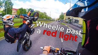 Supermoto Wheelie Adventures  Motovlog [upl. by Anelys]