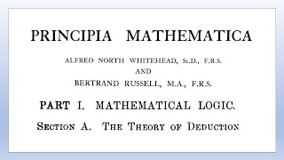 Principia Mathematica  1st Edition  Volume 1  Part I  1 to 5 [upl. by Namaan]