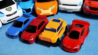 초속변형 자이로제타 미니 4종류와 또봇 장난감 GyroZetter mini car toys [upl. by Okir461]