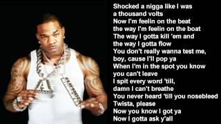 Can You Keep Up  Busta Rhymes ft Twista Lyrics [upl. by Deana147]