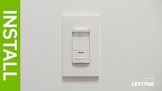 Occupancy Sensor installation  ODS10  Leviton [upl. by Ahselaf836]