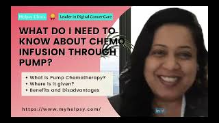 What Do I Need to Know about Chemotherapy Infusion Through Pump [upl. by Anerbes465]