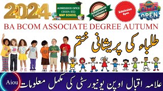 AIOU Autumn 2024 Admission Last Date  AIOU Admission 2024  MatricFABAADPBSMAMScMPhilPHD [upl. by Adaven702]