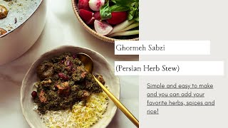 Authentic Ghormeh Sabzi  The Delicious Persian Herb Stew Recipe [upl. by Lazare]