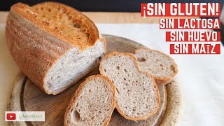 EL PAN SIN GLUTEN DE TRIGO SARRACENO MÁS ESPONJOSO  sin lactosa sin almidón de máiz vegano [upl. by Ecilegna]