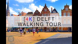 4K Discovering Delft in The Netherlands A Charming Walk Through Dutch History [upl. by Carley]