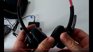 Plantronics b825m Voyager Focus UC 20265202 UNBOXING AND REVIEW With Sound Recording Sample [upl. by Pressey]