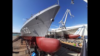 NAVANTIA San Fernando TimeLapse construcción corbeta ALDIRIYAH Real Marina Saudí [upl. by Dibri]