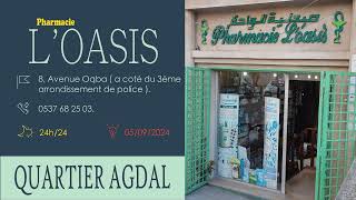 pharmacies De Garde rabat AGDAL Ouvertes aujourdhui 🪰 Du 2 Au 8 Septembre 2024 [upl. by Zela]