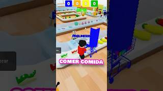 24 HORAS COMIENDO COMIDA DE UN SOLO COLOR en ROBLOX shorts roblox [upl. by Sidras]