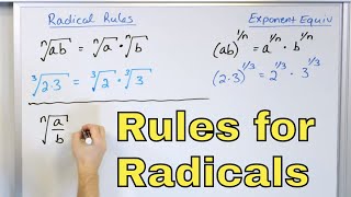 08  Rules to Multiply amp Divide Radicals in Algebra Simplifying Radical Expressions [upl. by Valorie495]