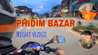 Beautiful Phidim bazzar night view ll night vlogs [upl. by Lamp121]