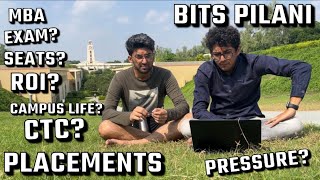 MBA in BITS PILANI full reviewPlacements average CTC ROI Campus life bits engineering life [upl. by Ahearn]