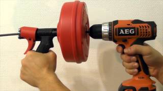 Прочистка труб с вертушкой Ridgid POWER SPIN [upl. by Gleich]