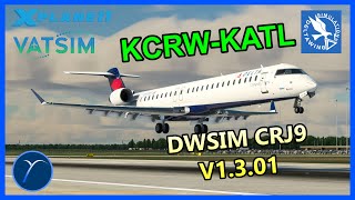 CRJ900  KCRWKATL  DeltaWing CRJ9 1301  XP11  VATSIM [upl. by Eaves]