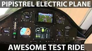 Test ride in Pipistrel electric plane [upl. by Emmye]