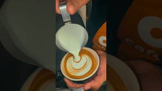 Slowsetta Latte Art Coffee Art baristalife shorts latteart [upl. by Gnouhp526]