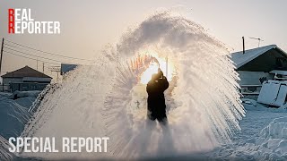 Water freezes INSTANTLY Everyday life in the coldest place on Earth Oymyakon [upl. by Obmar]