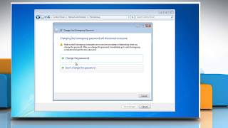 Windows® 7 How to Change Home group Password [upl. by Nesyt]