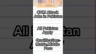 Today Jobs In Pakistan shorts youtubeshorts todayjobsinpakistan [upl. by Sikes]