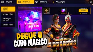 SAIU CUBO MÁGICO GRÁTIS ATUALIZAÇÃO LOJA INCUBADORA E CALENDÁRIO SEMANAL  NOVIDADES FREE FIRE [upl. by Olifoet]