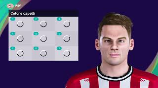 PES 2021  Matteo Dams PSV Eindhoven 202425 [upl. by Halilad397]