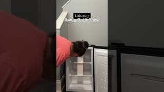 Unboxing Upright Freezer  ASMR Unboxing Euhomy Upright Freezer [upl. by Sumer]