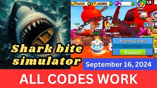 All Codes Work Shark bite simulator ROBLOX September 16 2024 [upl. by Williamson652]