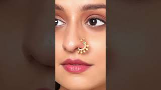 Letest nose ring fashion viral ytshorts nose ring jewellery beauty of nose [upl. by Hahnke]