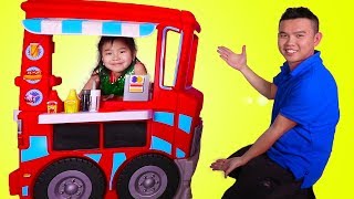 Jannie Pretend Play with Food Truck Kitchen Toyset [upl. by Yoccm]