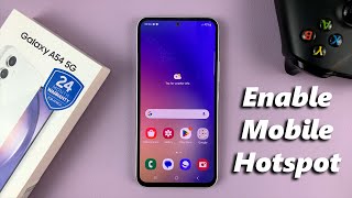 How To Enable Mobile Hotspot On Samsung Galaxy A54 5G [upl. by Kakalina694]