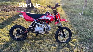 Ssr 125cc pit bike start up [upl. by Honeyman]