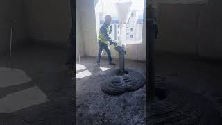 The process of pouring cement into the room Goodtools and machinery make work easy [upl. by Arvin827]