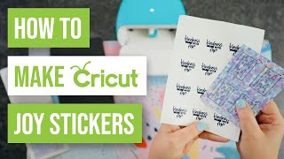 🤩 How To Make Cricut Joy Stickers [upl. by Jillian]